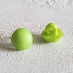 Botões fantasia para crianças e bebés Padrão meia bola N°04-02 Verde