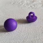 Botões de fantasia para crianças e bebés Padrão meia bola N°04-08 Roxo