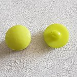 Botões de fantasia para crianças e bebés Padrão facetado plano n.º 05-04 Verde