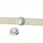 10 mm Passagem de Zamak N°28 Prata