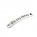 03 mm Conector de Zamak N°02 Prata