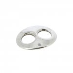 10 mm Conector de Zamak N°01 Prata
