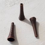 Copo cónico em espiral N°01 X 2 peças Cobre.