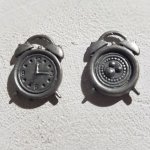 Charm Clockwork N°09 Prata envelhecida