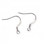 Suporte para brincos Gancho em aço inoxidável N°06 x 1 par