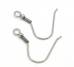 Suporte para brincos Gancho em aço inoxidável N°07 x 1 par