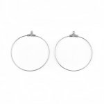 Suporte para brincos crioulo em aço inoxidável N°01 x 1 par
