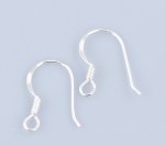 Suporte para brincos de gancho em prata 925 N°02 x 1 par