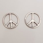 Pendente Peace & Love N°06 Prateado 
