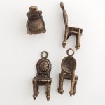 Cadeira trono charme N°01 Bronze