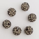 Conta de resina estilo shamballa de 10 mm N°01