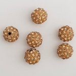 Conta de resina estilo shamballa de 10 mm N°04