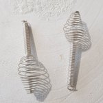 Copo cónico em espiral N°12 Prateado.