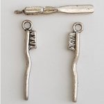 Charm para escova de dentes N°01 Prateado