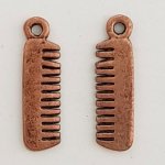 Pente para o cabelo com charme de cobre