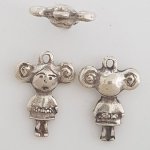 Pendente para criança N°30 Zamak (prateado)