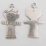 Pendente para criança N°34 Zamak (prateado)