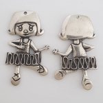 Pendente para criança N°38 Zamak (prateado)