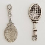 Charm Raquete de ténis Sport N°01 Prata