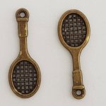 Charm Raquete de ténis Sport N°04 Bronze