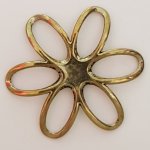 Pendente Flor em Metal N°003 Bronze