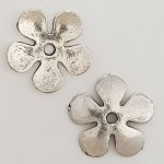 Pendente flor em metal N°027 Prata