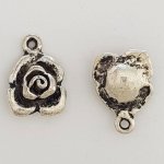 Pendente flor em metal N°045 Prata