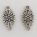 Pendente flor em metal N°067 Prata