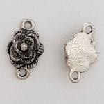 Pendente flor em metal N°070 Prata