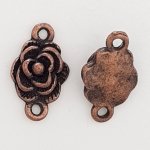 Pendente de flor em metal N°070 Cobre