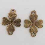 Pendente flor em metal N°072 Cobre