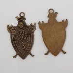 Escudo Blazon Charm Brasão de Armas N°01 Bronze 