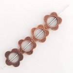 Pendente de flor em metal N°033 Cobre