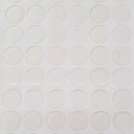 4 cabochões de resina transparente auto-adesivos de 25 mm