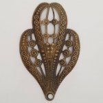Pendente Flor em Metal N°118 Bronze