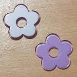 Flor sintética 27 mm roxa
