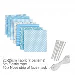 Conjunto de material de máscara Azul