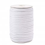 10 metros de máscara plana elástica 5 mm BRANCO N°02