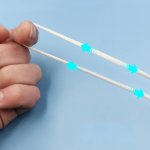 Máscara elástica de poliéster redonda de 2,2 mm branca x 10 metros