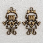 Charm Criança N°53 Menina Bronze