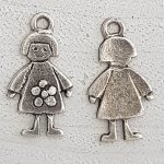 Pendente para criança N°55 Menina Prata