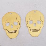 Pendente caveira e ossos cruzados N°10