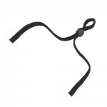 20 faixas de cordão elástico preto com fivela ajustável para máscaras.