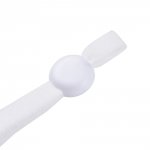 20 faixas de cordão elástico branco com fivela ajustável para máscara.