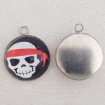 Pendente caveira e ossos cruzados N°28