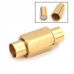 Fecho magnético em aço inoxidável 05 mm Ouro N°01