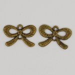 Pendente gravata borboleta N°23 Pendente fita de metal bronze