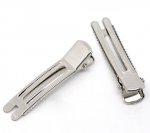 Conjunto de 30 clipes de crocodilo - prata 47 mm x 12 mm.