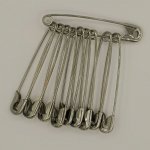 Alfinetes de segurança 55 mm x 10 unidades