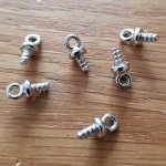 Fecho de cordão de pvc oco de 1,8 mm com fecho de rosca